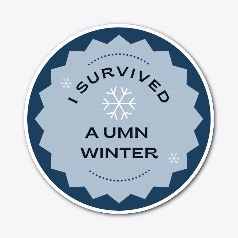 I survived a UMN winter sticker