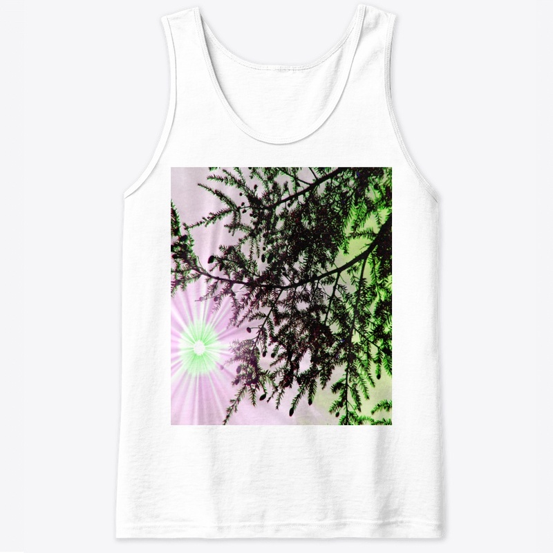 green and pink tree 