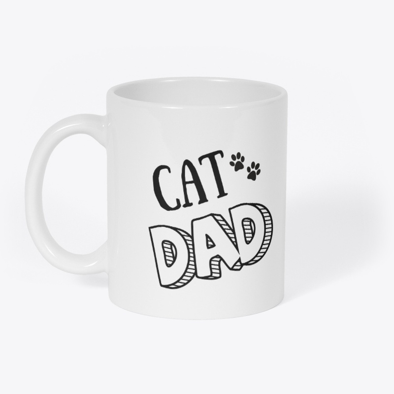 Cat Dad Ceramic Mug 11oz