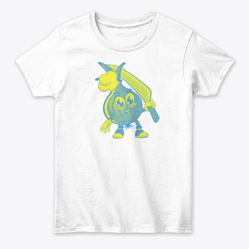 Onion Cricket Champ: Playful Mascot 