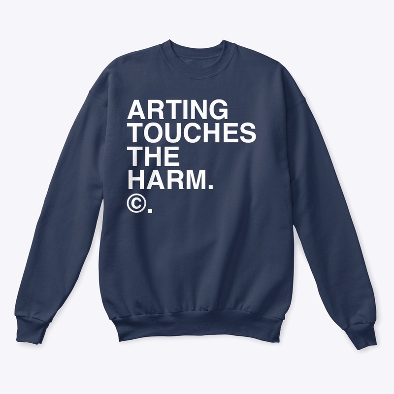 ARTING TOUCHES THE HARM. ©.