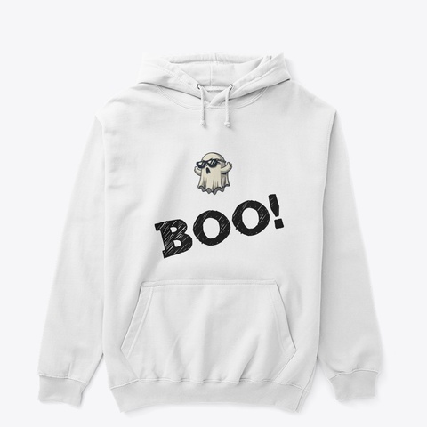 Boo! White T-Shirt Front