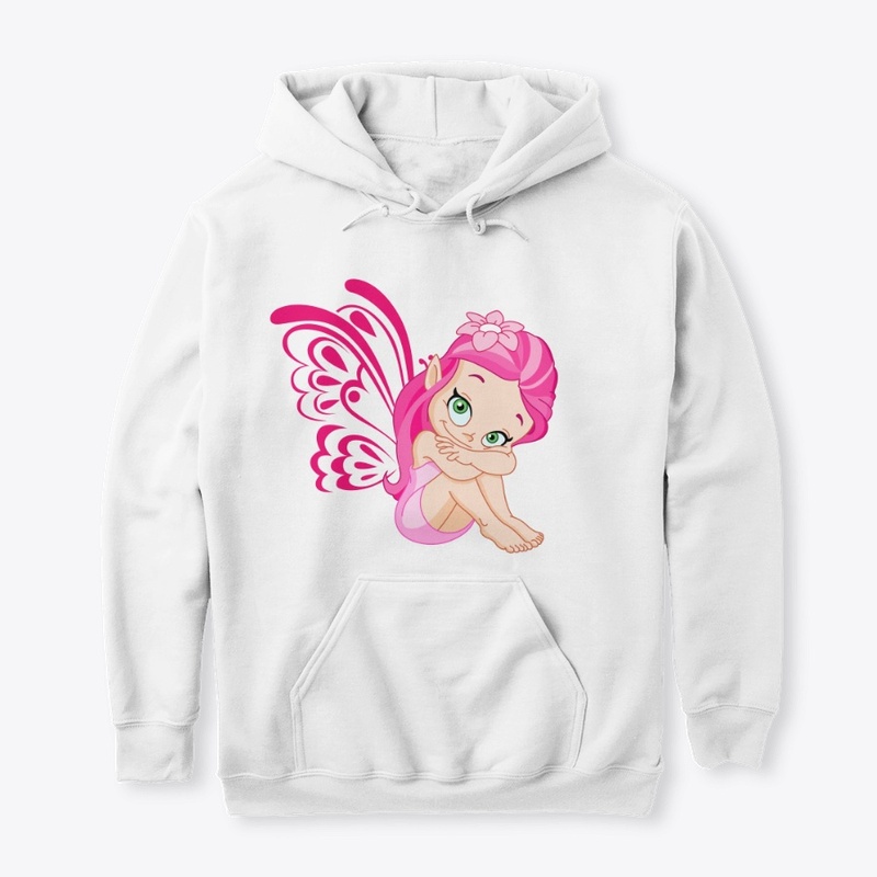 Cute Pink Fairy Butterfly Girl 