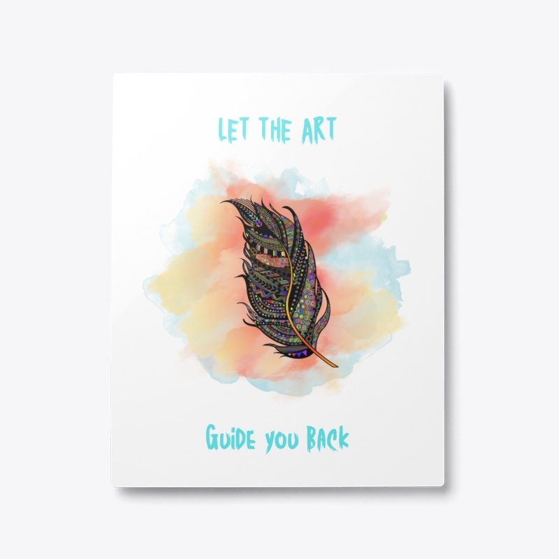 Let the art guide you back artist tshirt