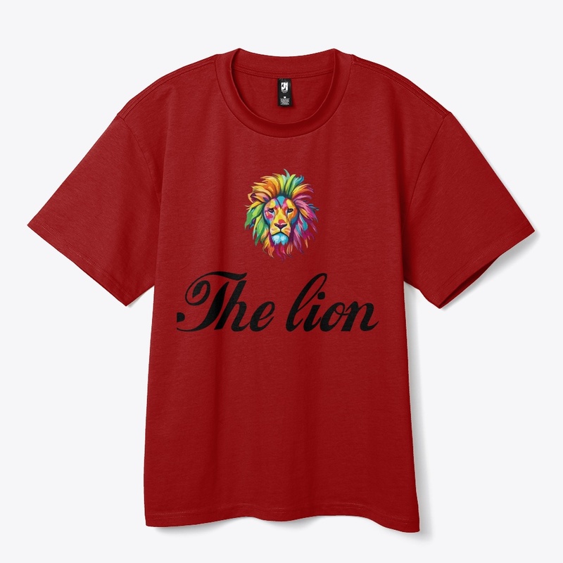 Clothing with a lion image and modern
