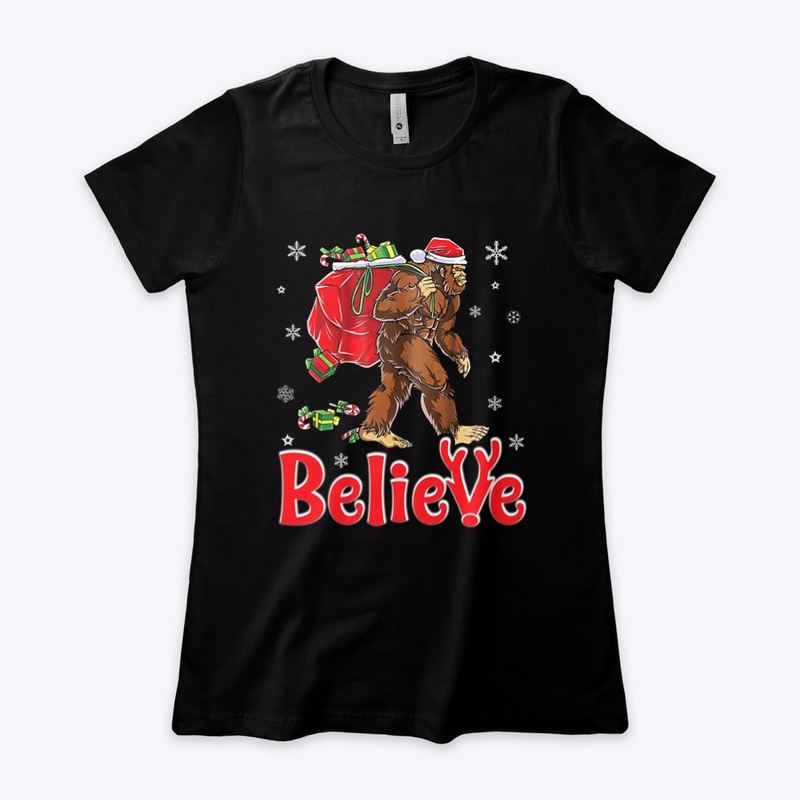 Bigfoot Believe In Santa Christmas Gift