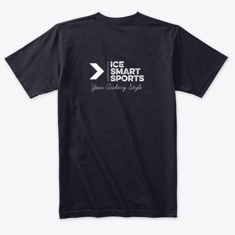 Ice Smart Sports Vintage Navy T-Shirt Back