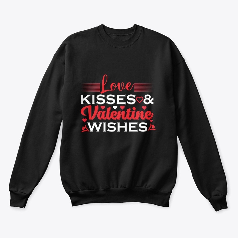 love kisses and valentine t-shirt