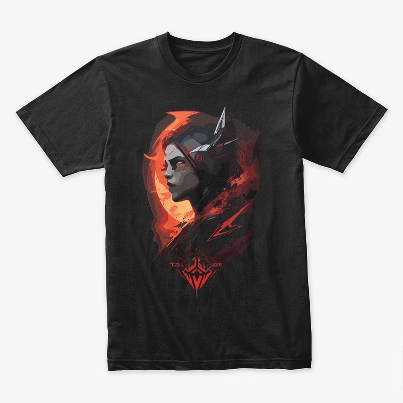 Inferno Abstract - Fiery Essence Tee