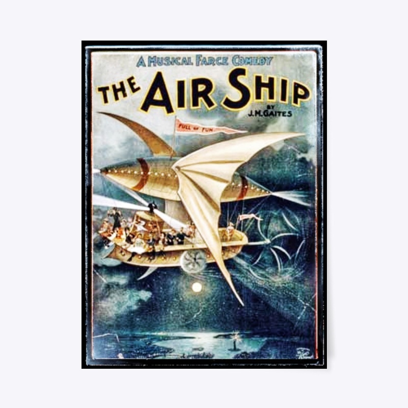 Futurist Airship 1898 Theater Poster