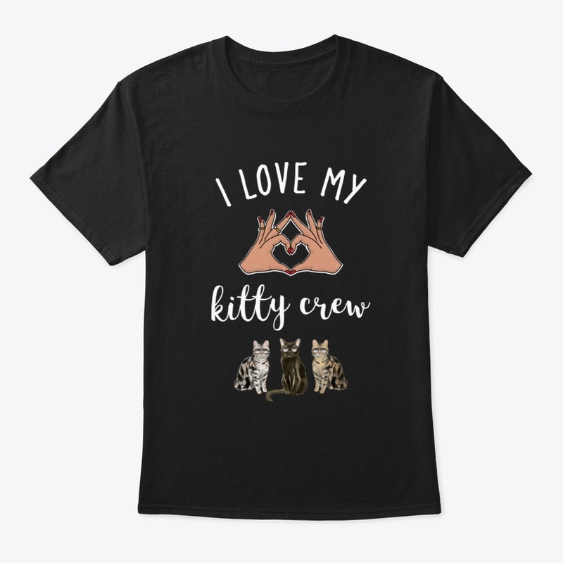 I Love My Kitty Crew Design 2 | Cat Tee 