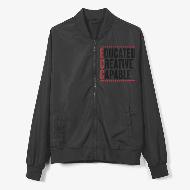 Educated Creative Capable dark lettering