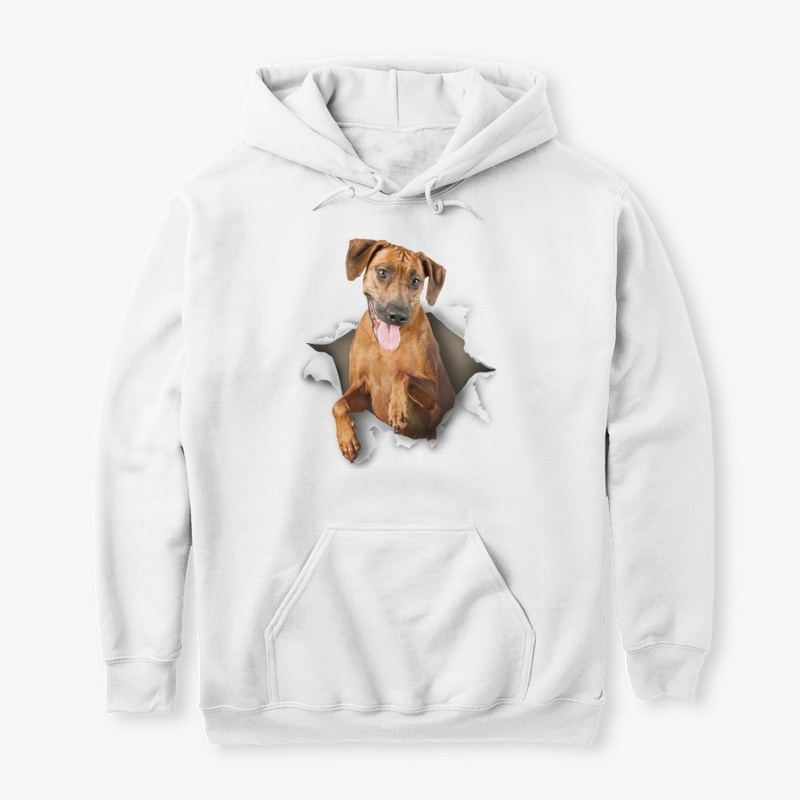 Rhodesian Ridgeback Torn Paper