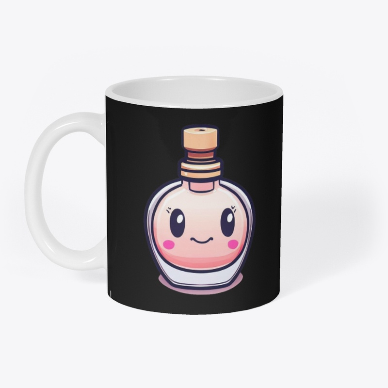 Cute pink perfume bottle