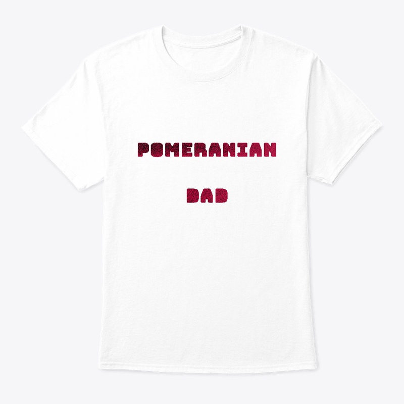 Pomeranian Dad Red Design