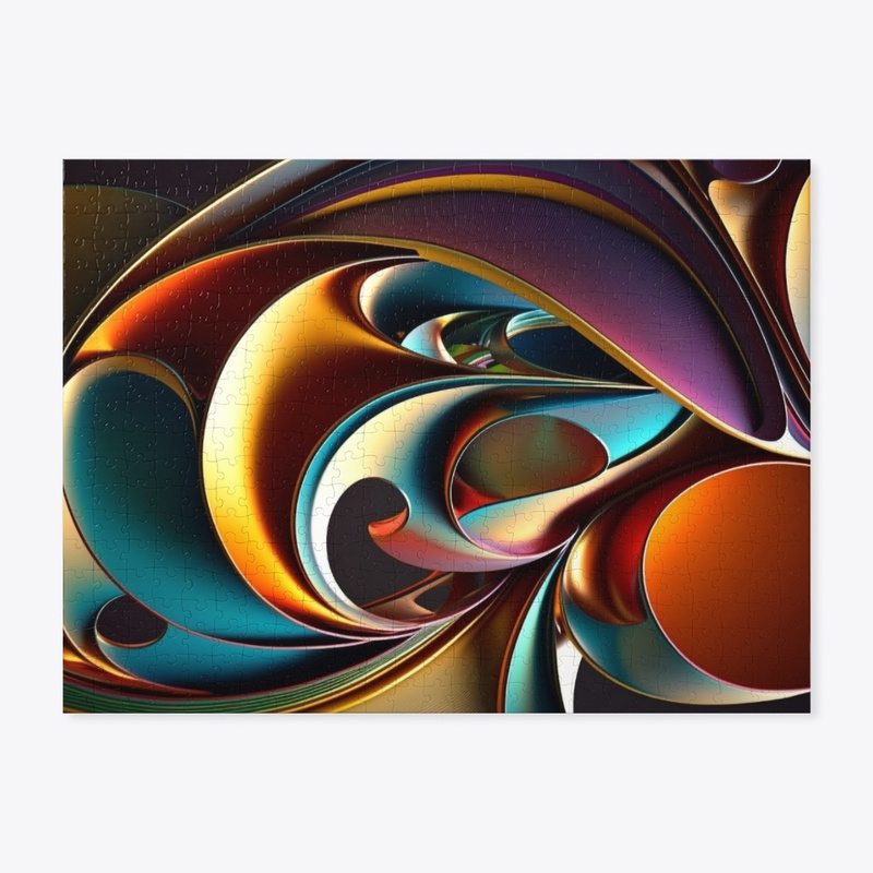 Abstract Curvy Metal