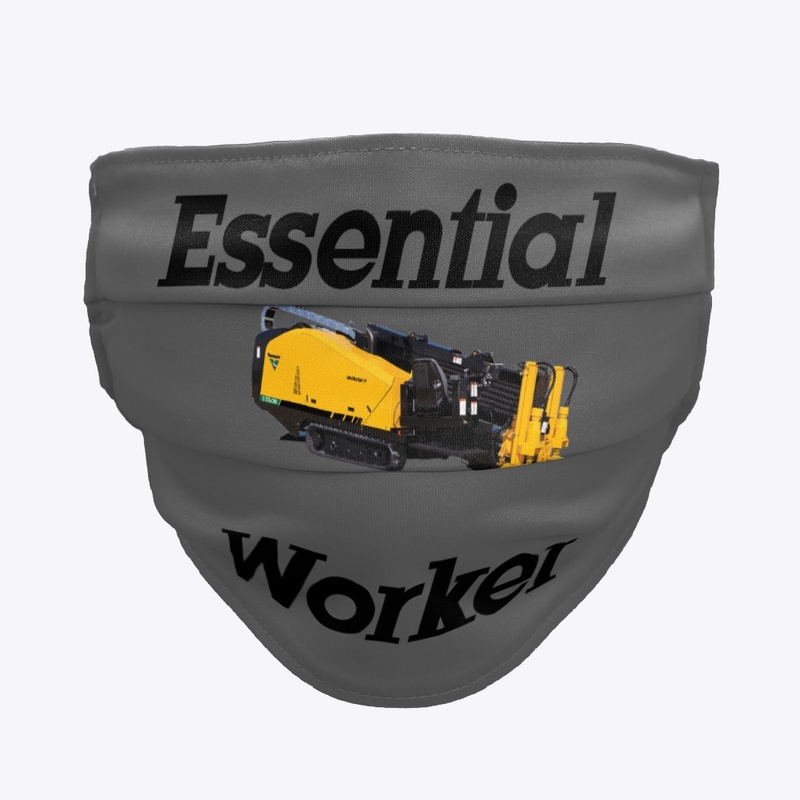 HDD Yellow essential worker Face Cover