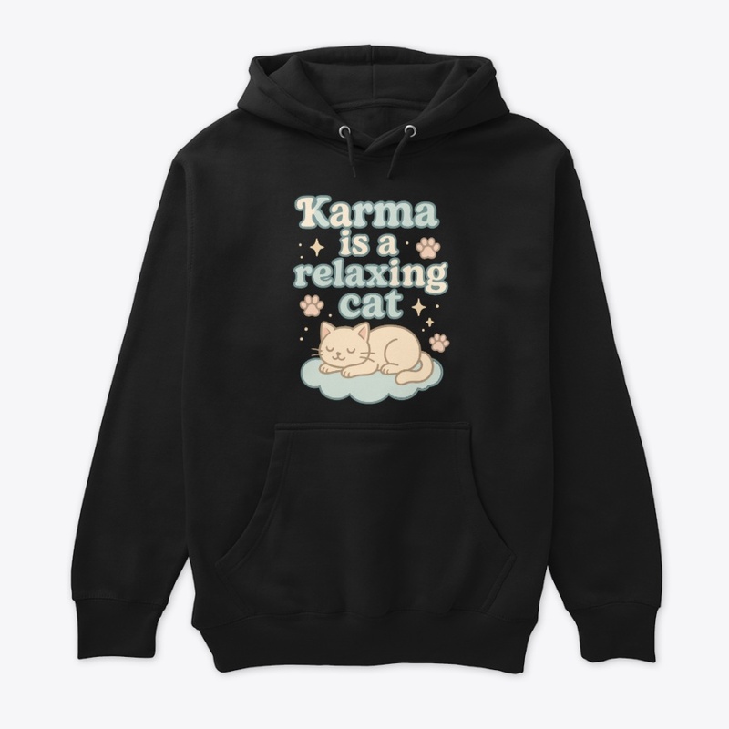 Karma Is a Relaxing Cat Vintage Gift