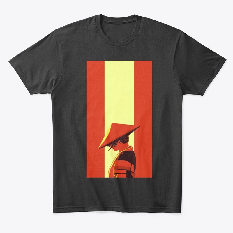 warrior illustration plane t-shirt