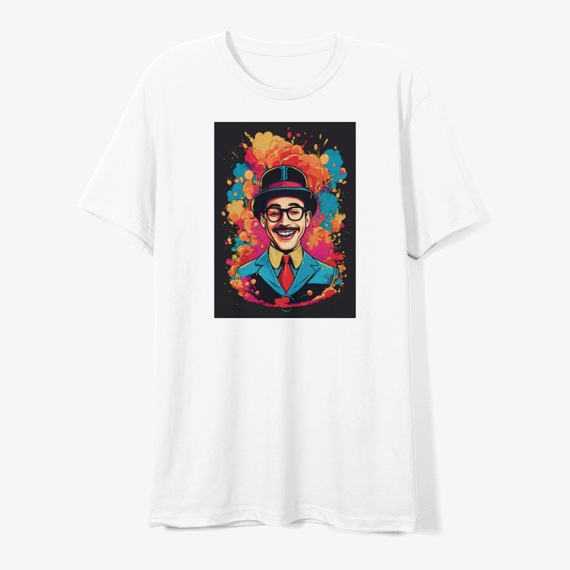 A gentleman laughing t-shirt design 