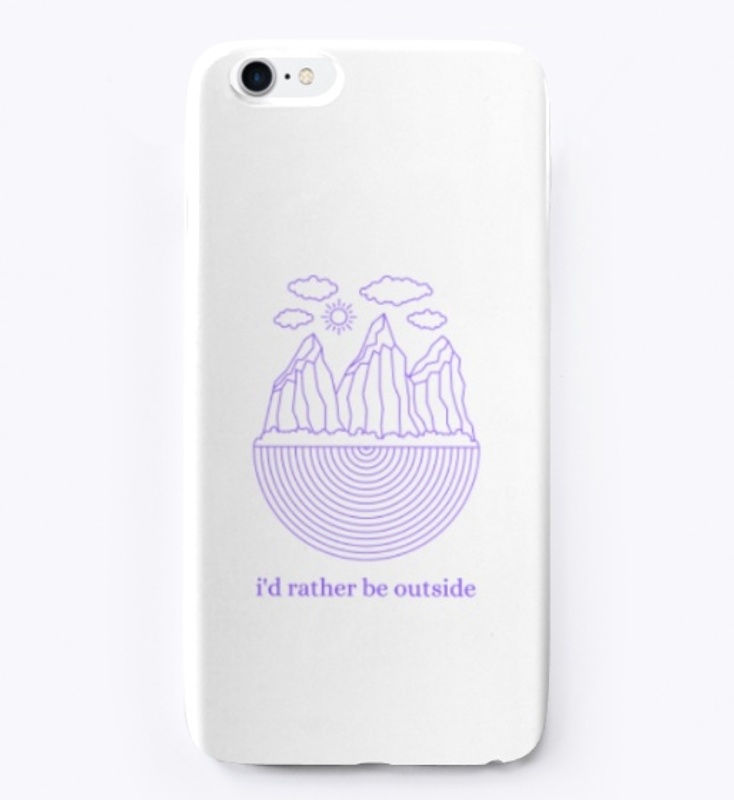 I'd Rather Be Outside Mountain Print
