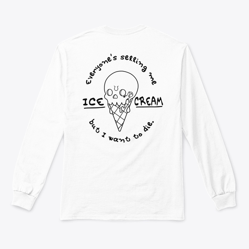 Ice Cream Skull White