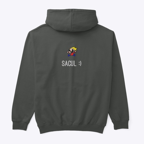 The Sacul Guy Thing  Dark Heather T-Shirt Back