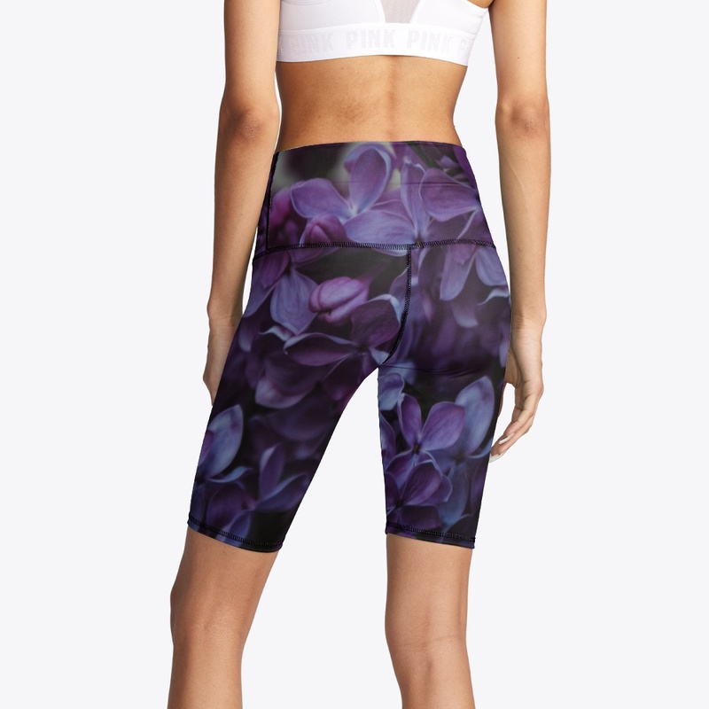 Midnight Blossom Collection: Bike Shorts