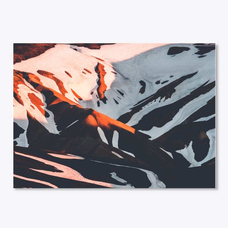 Iceland Snow Capped Mountain