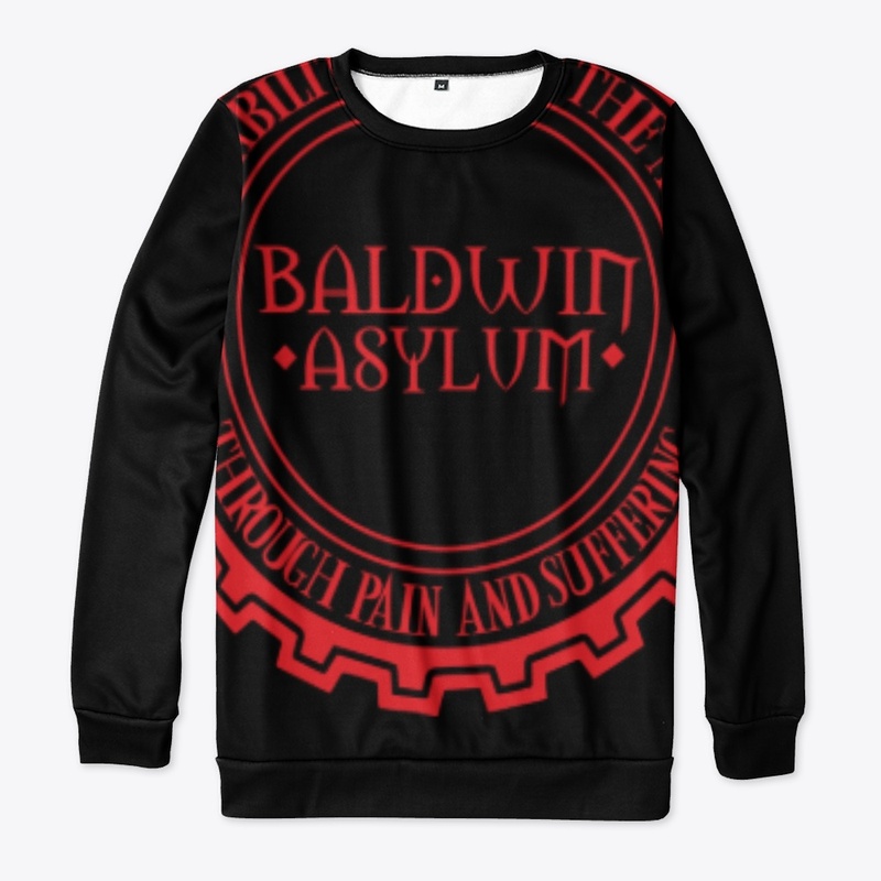 Baldwin Asylum Rehab Gear Logo Red2Black