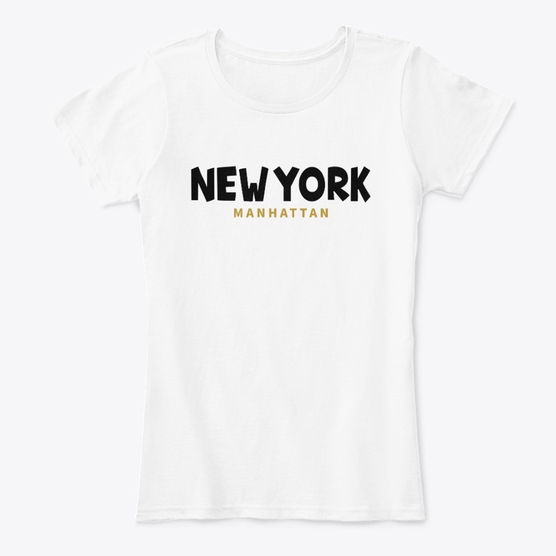New york Manhattan typographic design