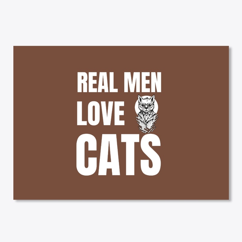 REAL MEN LOVE CATS T SHIRT, GIFT TSHIRT.