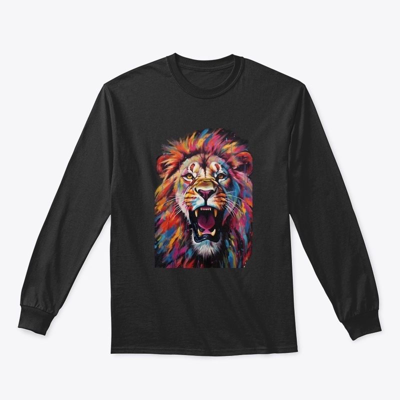 angry lion