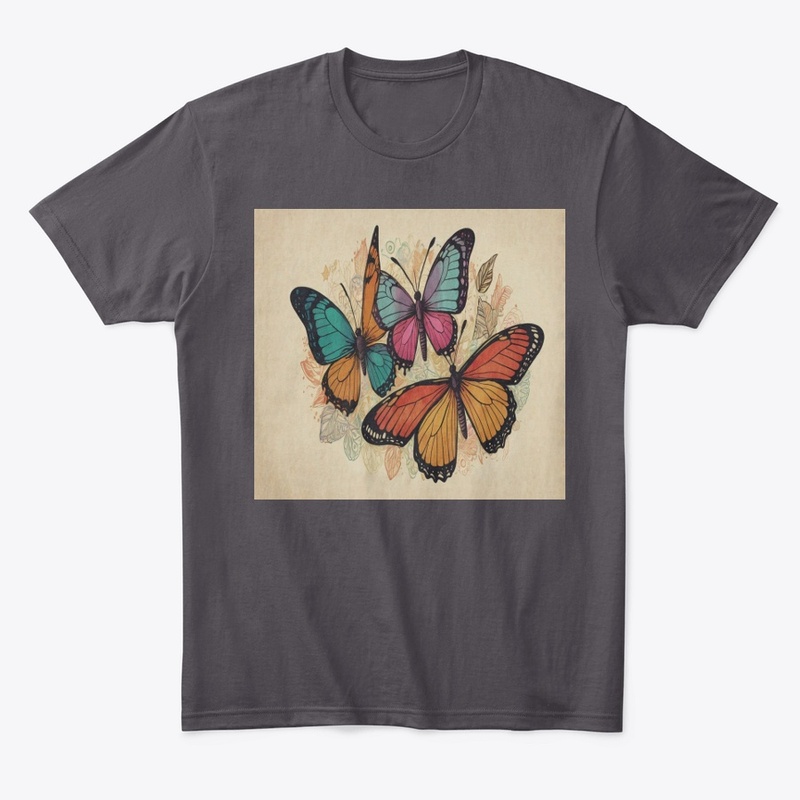 "Colorful Butterflies Tee"