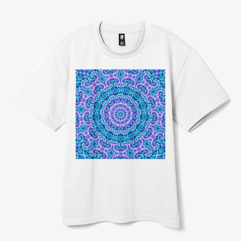 Blue and Purple Tie Die Kaleidoscope