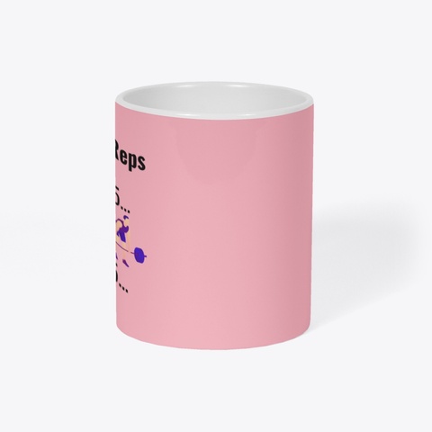 Counting Reps Pastel Pink T-Shirt Right