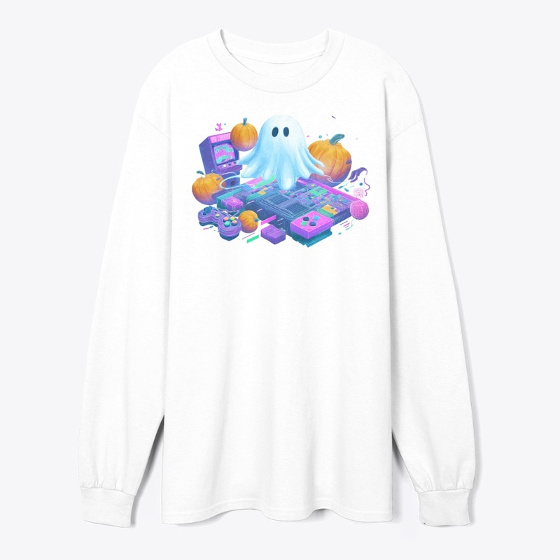 Halloween Gamer Ghost Art