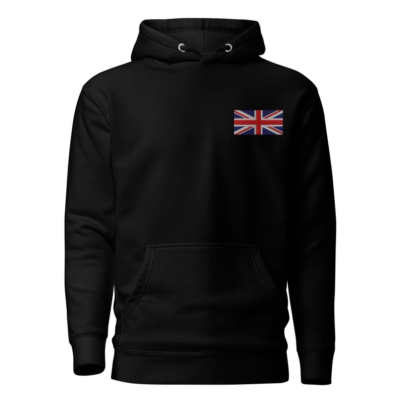 Union Jack Embroidered Hoodie