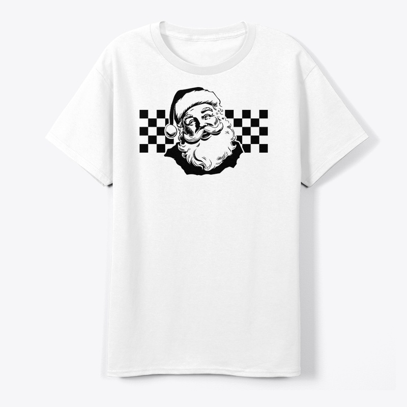 checkered santa ho ho ho 
