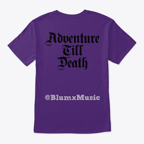 Universal Pool Blum Logo Purple T-Shirt Back