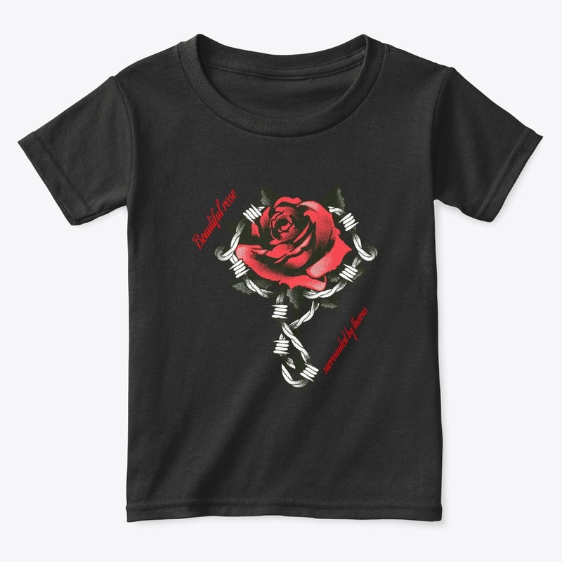 Beautiful rose surrounded by thorns Edit
