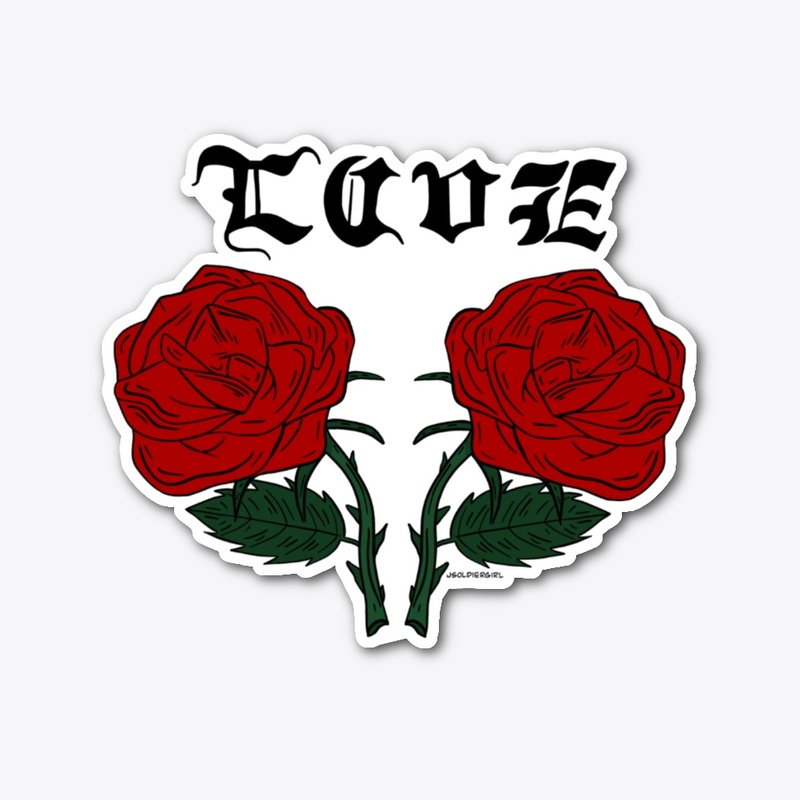 Tattoo Style Roses