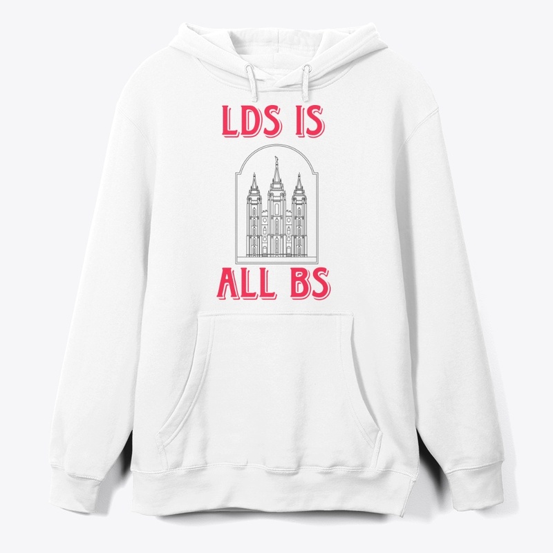 LDS is All BS apparel - Red Lettering