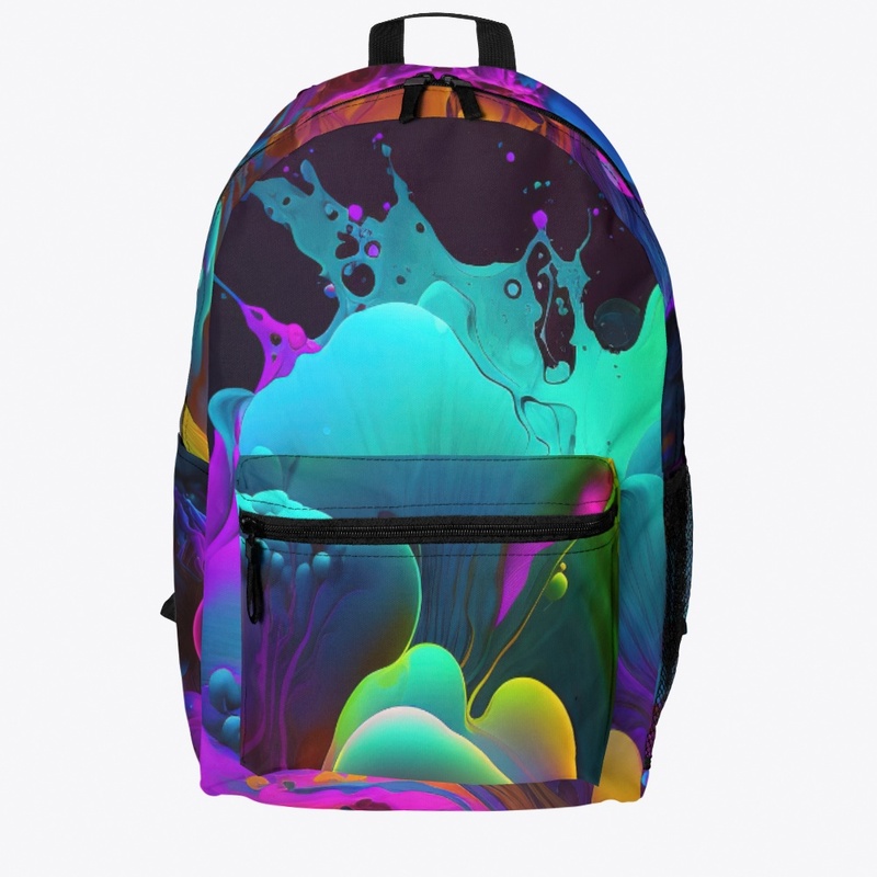 Multicolored Ink Splashes