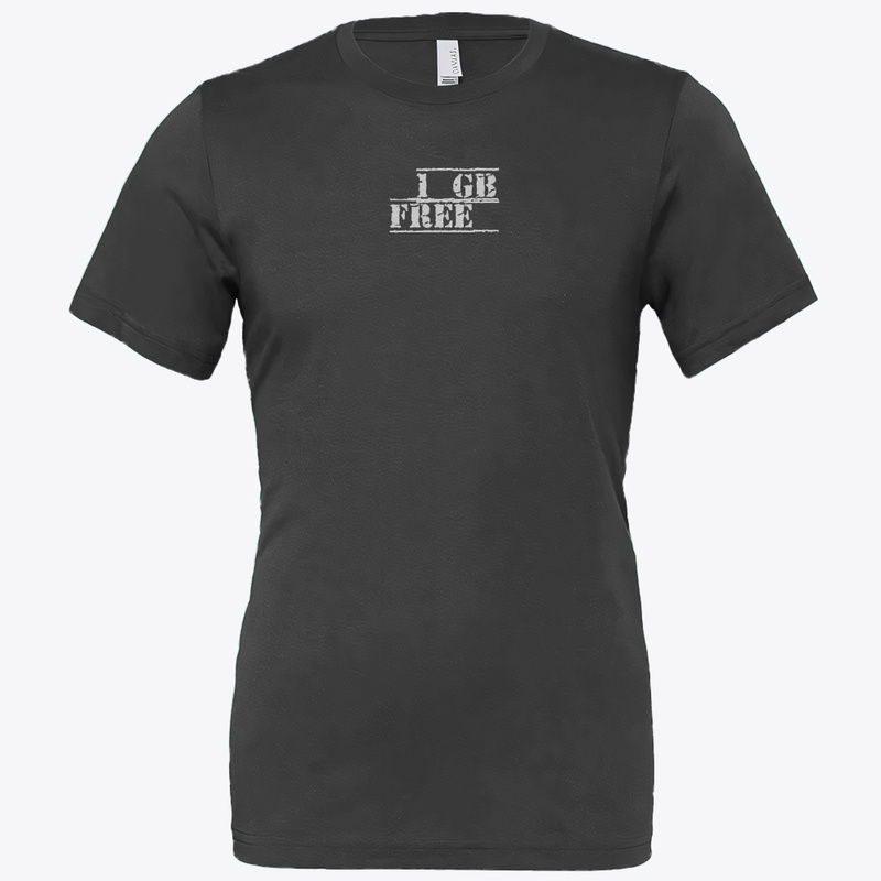 1GB free data t-shirt