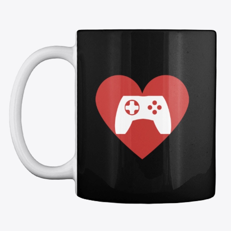 red heart love video games ,T-shirt.