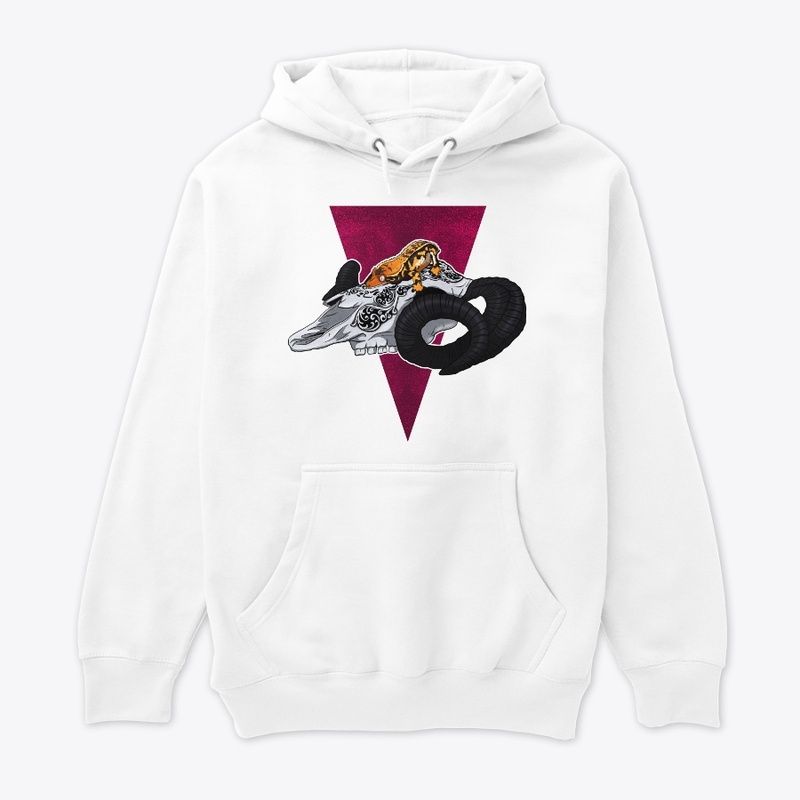 Crested Gecko Ram Skull Merch