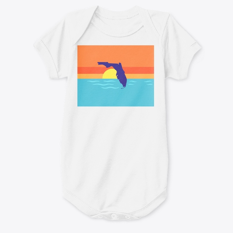 Florida Sunset and Waves Coastal Art