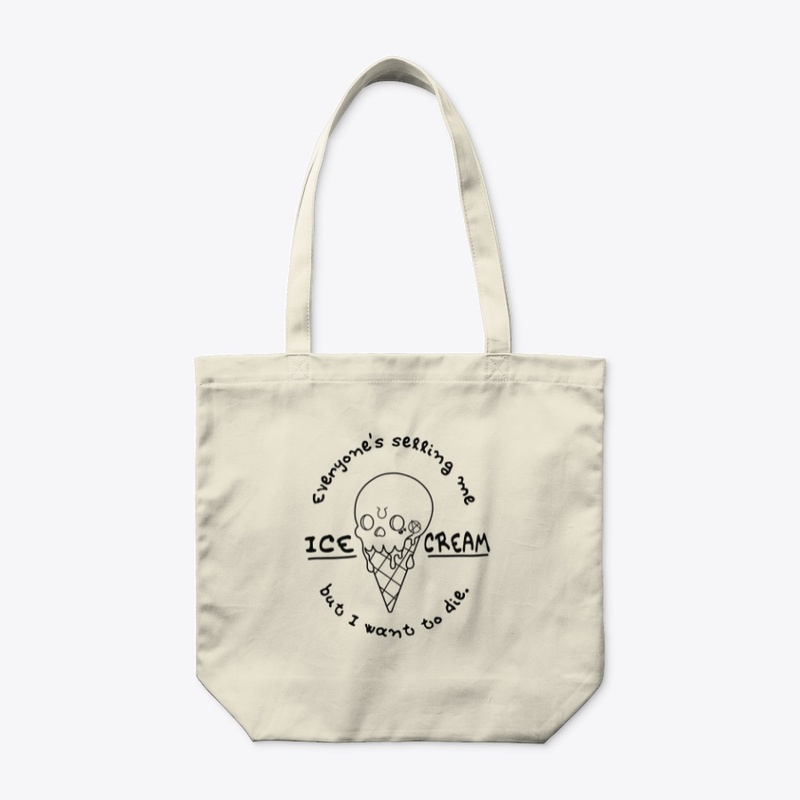 Ice Cream Skull White