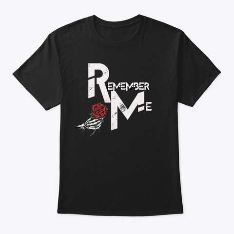 Original Remember Me Tee Black T-Shirt Front